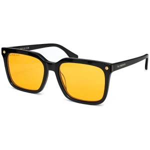 BE4337 Black / Amber Square Sunglasses