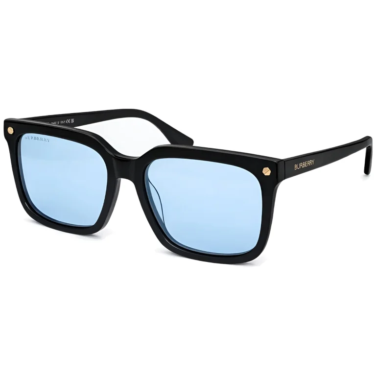 BE4337 Black / Light Blue Square Sunglasses