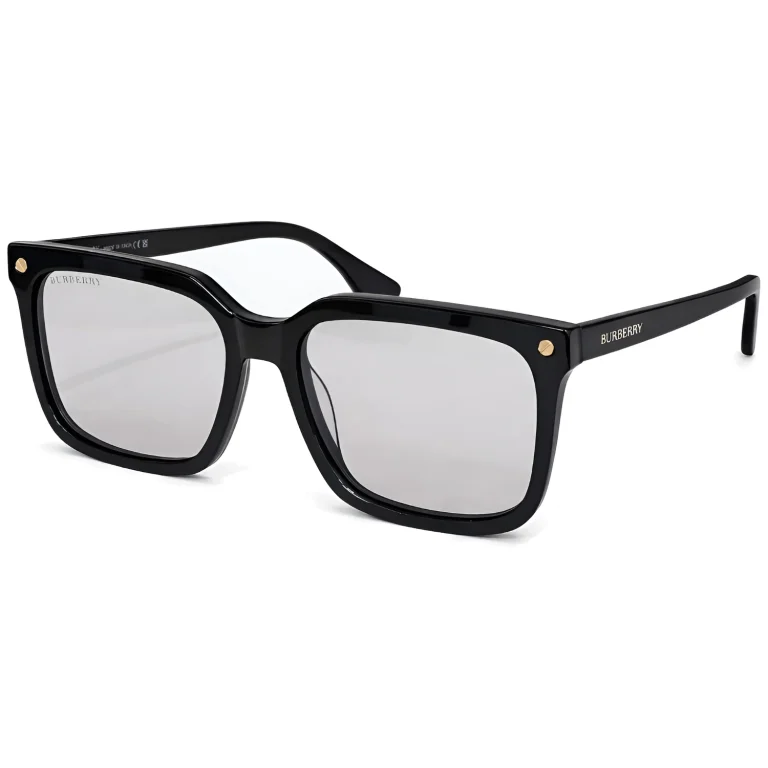BE4337 Black / Light Grey Square Sunglasses