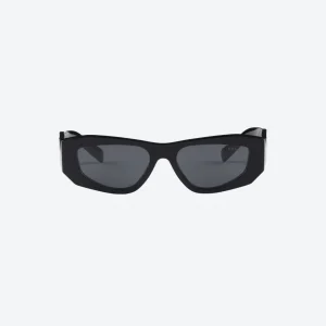 Black Eyewear Angular-Frame Sunglasses