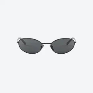 Black Eyewear Oval Sunglasses – Vintage-Inspired