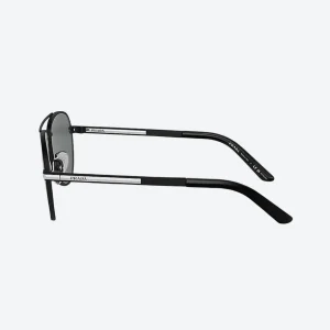Black PR A54S Pilot-Frame Sunglasses