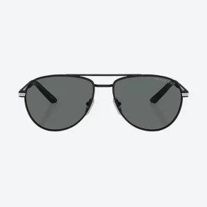 Black PR A54S Pilot-Frame Sunglasses