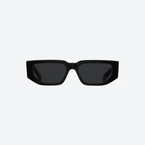 Black Sunglasses with Signature Triangle Logo