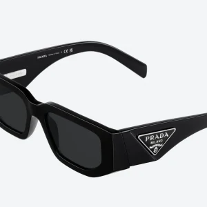 Black Sunglasses with Signature Triangle Logo