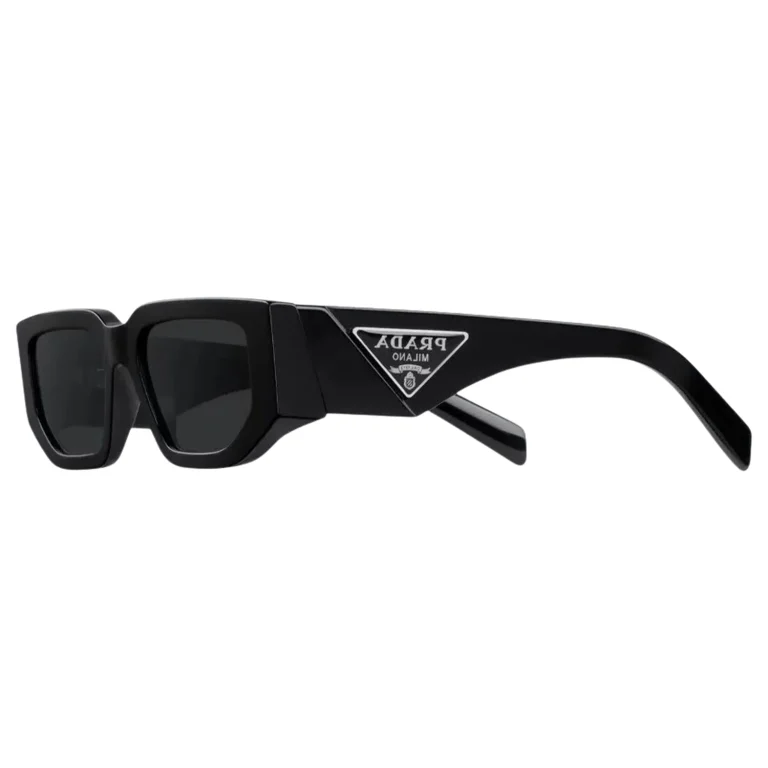 Black Sunglasses with Signature Triangle Logo