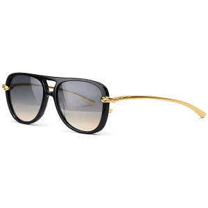BV1391S Knot Aviator Sunglasses Black