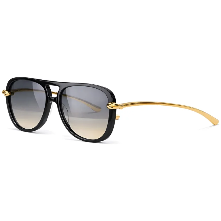 BV1391S Knot Aviator Sunglasses Black