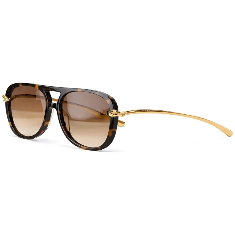 BV1391S Knot Aviator Sunglasses Tortoiseshell