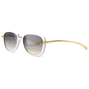 BV1391S Knot Aviator Sunglasses White
