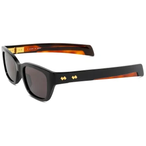BV1393S Rectangular Sunglasses 001 BKGY