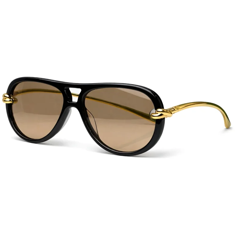 BV1418S Black / Brown Knot Sunglasses