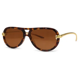 BV1418S Havana Gold Sunglasses