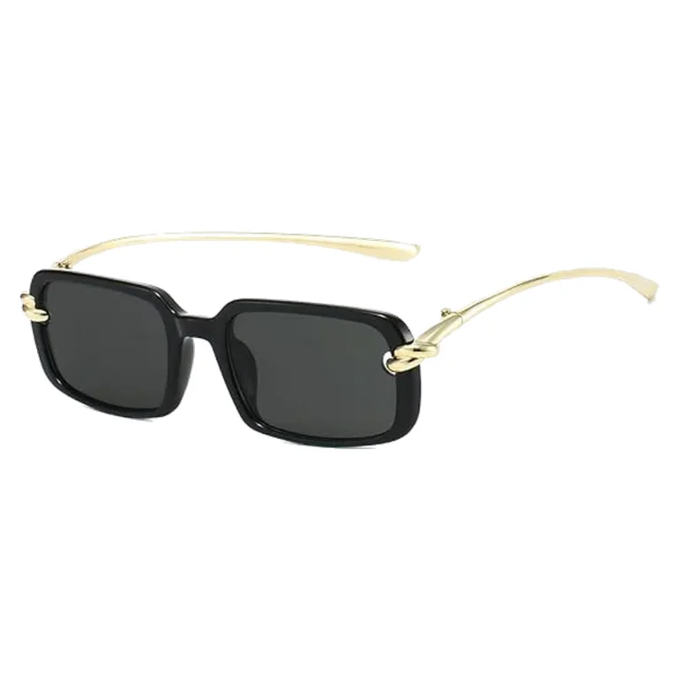 BV1419S Black Rectangle Sunglasses