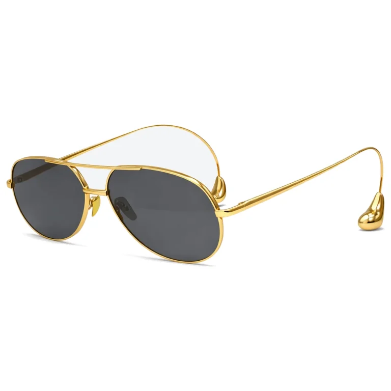 BV1701LA Gold Aviator Sunglasses