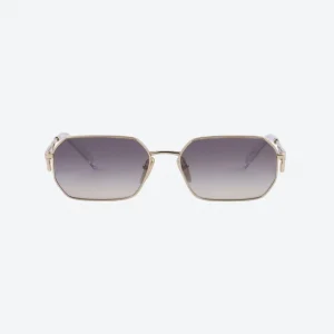 Gold Triangle Logo Sunglasses – Gradient Lenses