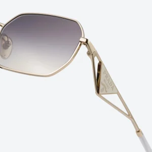 Gold Triangle Logo Sunglasses – Gradient Lenses