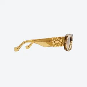 Beveled Oval Maxi Anagram Sunglasses Beige