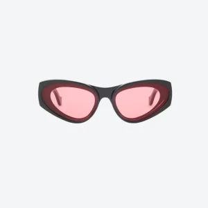 Front Lenses Cat-Eye Sunglasses Black
