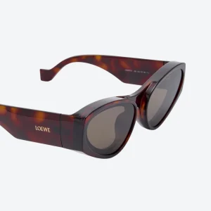 Front Lenses Cat-Eye Sunglasses Havana