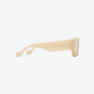 Front Lenses Cat-Eye Sunglasses Milky Ivory