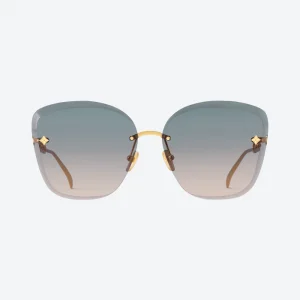 Z2665U LV Jewel Round Cat Eye Gradient blue
