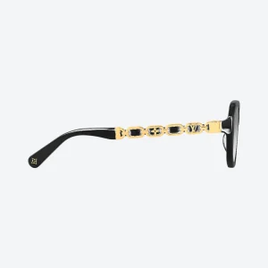 Z2649U LV Chain Braided Oval Black