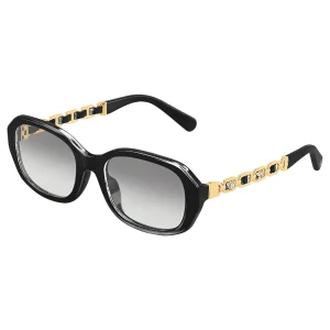 Z2649U LV Chain Braided Oval Black