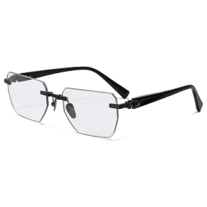 Pierre BPX-150C-53 Rimless Optical Glasses Black
