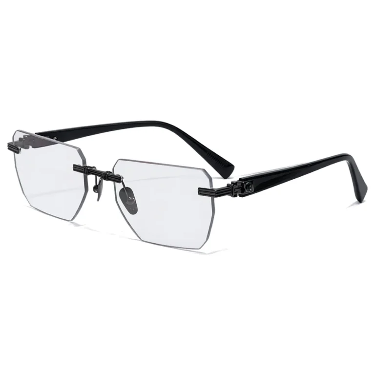 Pierre BPX-150C-53 Rimless Optical Glasses Black