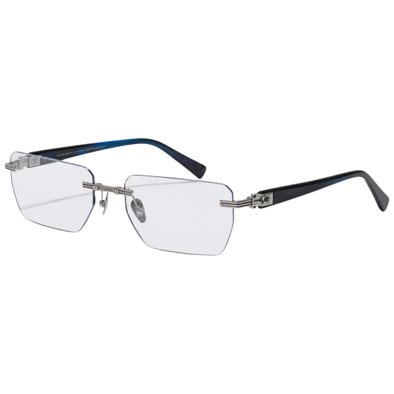 Pierre BPX-150C-53 Rimless Optical Glasses Silver Blue