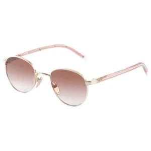 Pink Sunglasses with Iconic Metal Plaque