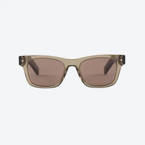 Square sunglasses with the iconic metal plaque – Brown