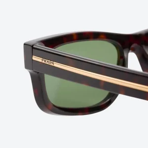 Sunglasses – Distinctive Shape with Green Lenses