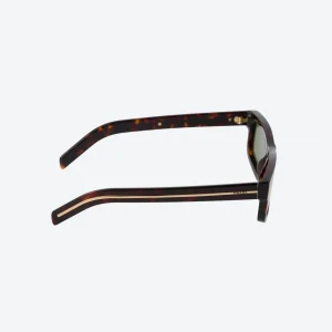 Sunglasses – Distinctive Shape with Green Lenses