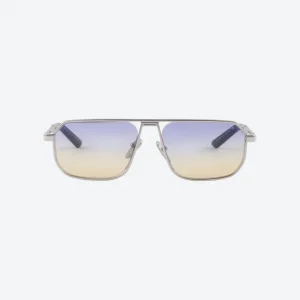 Sunglasses with Iconic Metal Plaque –  Iris Shaded Sun Lenses