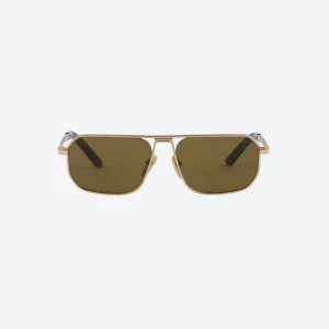 Sunglasses with Iconic Metal Plaque – Loden Lenses