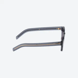 Sunglasses with the iconic metal plaque – Blue