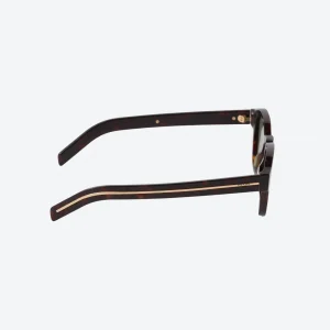 Sunglasses with the iconic metal plaque – Dark Brown