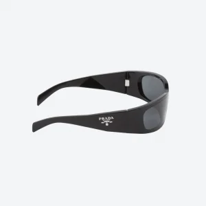 Symbole Sunglasses – Black Wraparound Frame