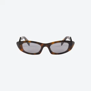 Tortoiseshell Cat-Eye Sunglasses – Gray Lenses