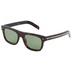 Square sunglasses with the iconic metal plaque – Dark Brown
