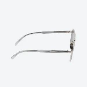 Silver Sunglasses – White Lenses