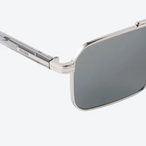Silver Sunglasses – White Lenses