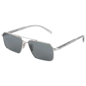 Silver Sunglasses – White Lenses