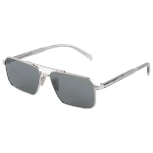 Silver Sunglasses – White Lenses