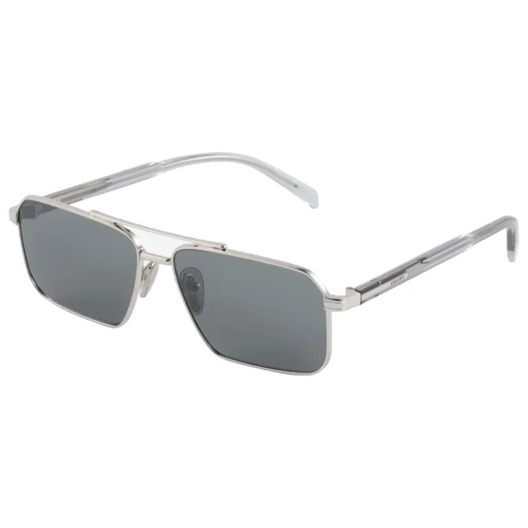 Silver Sunglasses – White Lenses