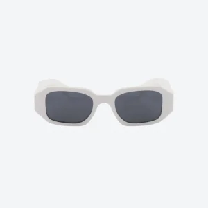 White Symbole Sunglasses – Slate Gray Lenses