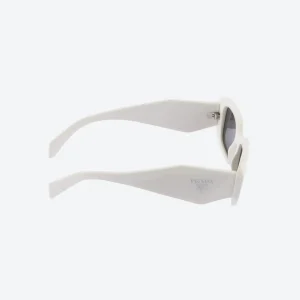 White Symbole Sunglasses – Slate Gray Lenses