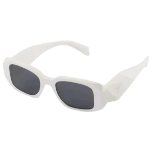 White Symbole Sunglasses – Slate Gray Lenses